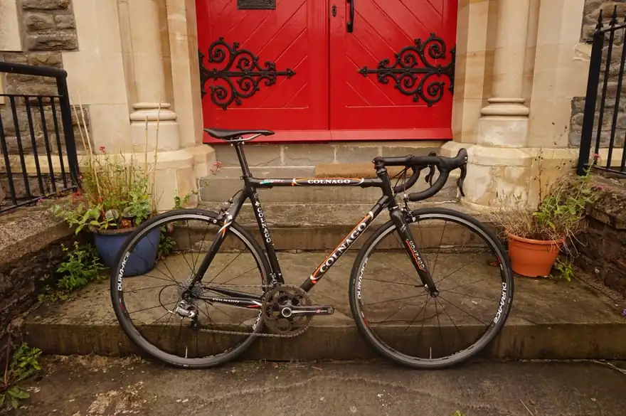 Photograph from the Horsepower Coaching blog post The Lightest Disc Brake Bike???